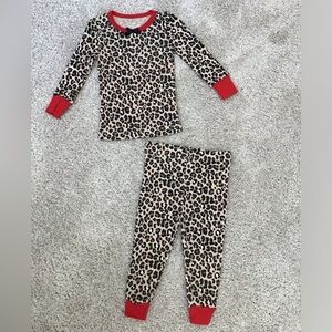 BETSEY JOHNSON Leopard Print 2 piece Pajamas | Size 18M